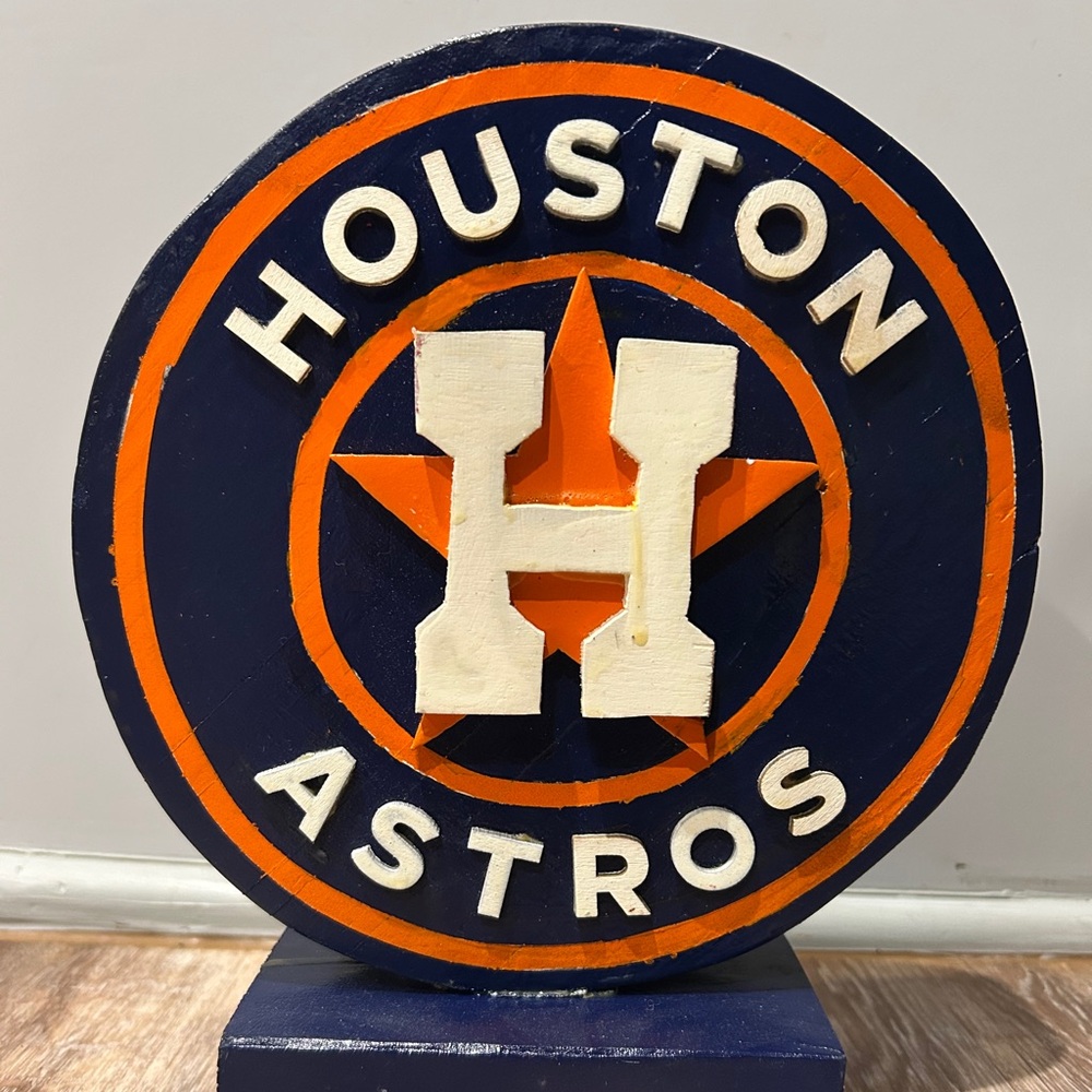Houston Astros Handmade Wooden Sign